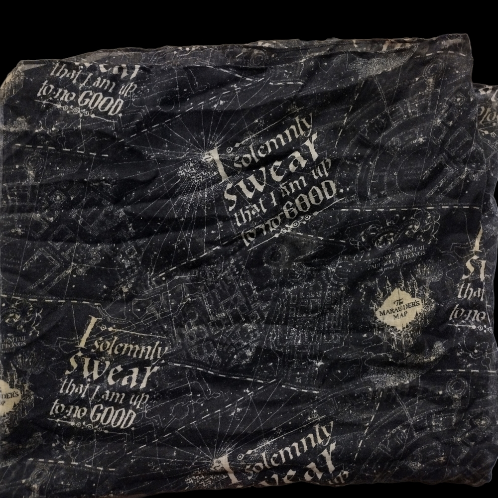 Harry Potter Marauders map scarf